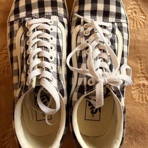 Vans Monochrome Checkered Lace-Up Shoes